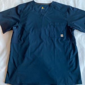 Carhartt Men's Slim Fit V-Neck Top, Royal, Large